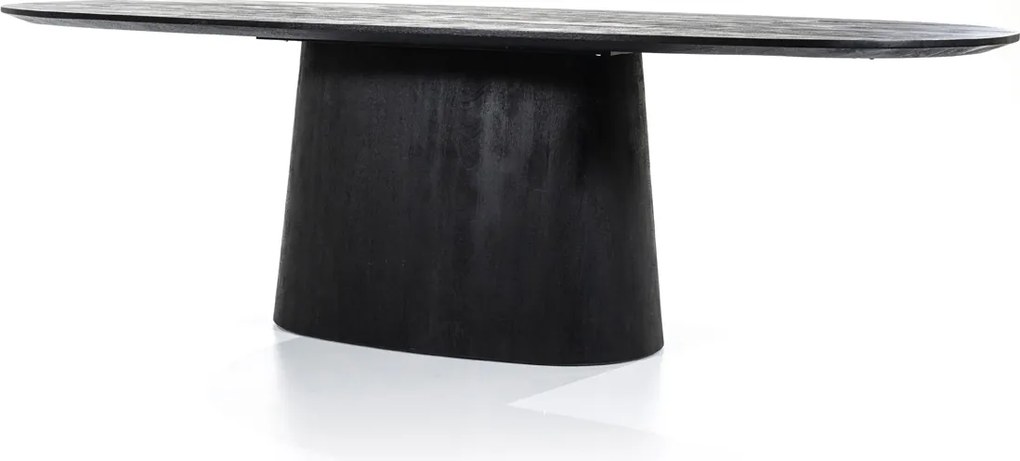 Eettafel Ovaal Zwart 300 Cm - 300 X 110cm.
