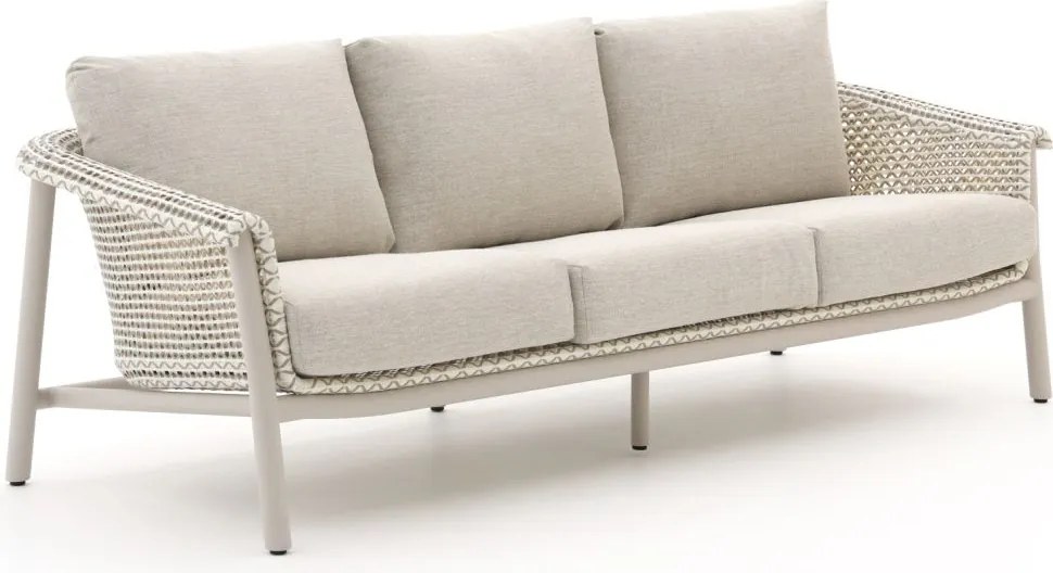 Loungebank Tuin Zavelli  | Aluminium | 3 personen | Tuinbank Beige | 240cm | Incl. kussens | Kees Smit Tuinmeubelen