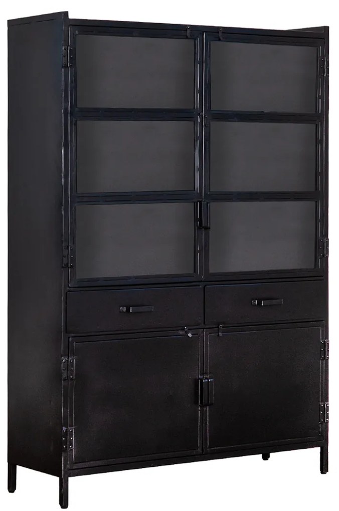 Eleonora Industrieel Industriële Buffetkast - 125x42x180cm.