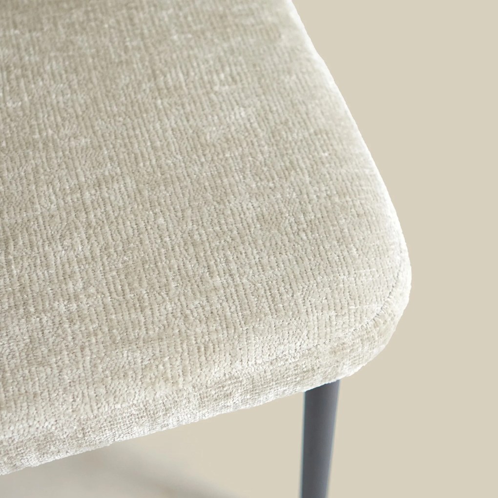 Eetkamerbank Beige Stof Met Rugleuning 155 Cm