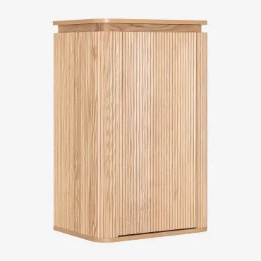 Wandkast Voor Badkamer Van Hout Carsone Bruin – Natuurlijk Hout - Sklum