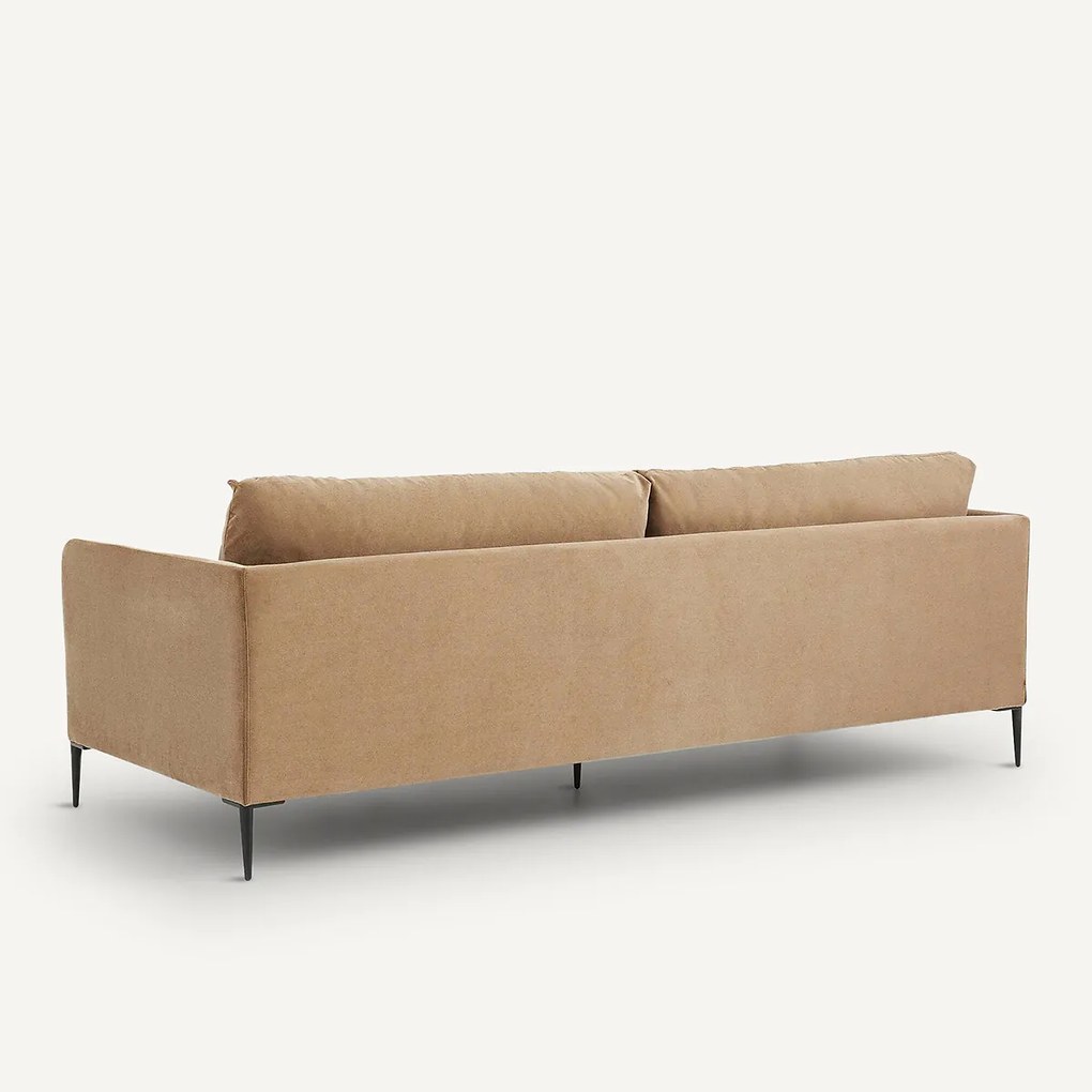 3- of 4-zitsbank in stonewashed fluweel, Oscar, ontwerp Emmanuel Gallina