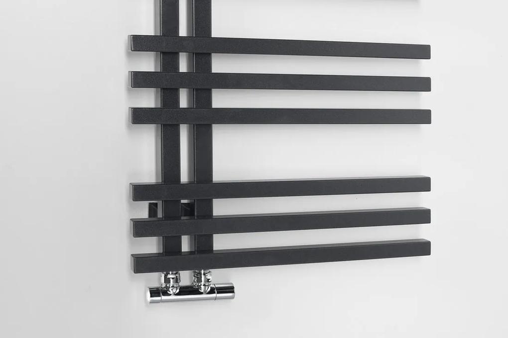 Sapho Sophina radiator mat zwart 60x121.5cm 642W