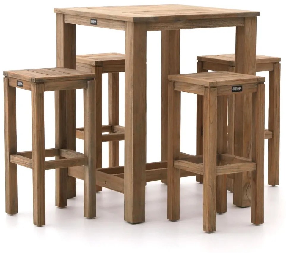 + 10% kassakorting | Barset ROUGH  | 4 personen | Tuinset teakhout | 5-delig | Kees Smit Tuinmeubelen