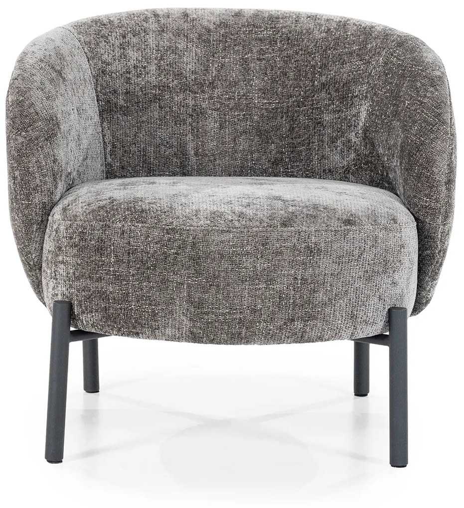 By-Boo Oasis Bruine Fauteuil Met Ronde Rugleuning