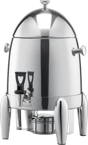 VEVOR Drankendispenser Warme drankendispenser (12 L) van roestvrij staal met alcoholbrander, koude drankendispenser met druppelvrije kraan voor koffie, thee, heet water, voor restaurants, hotels, feesten