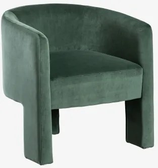 Beklede Fauteuil Xastru Fluwelen Jungle Groen - Sklum