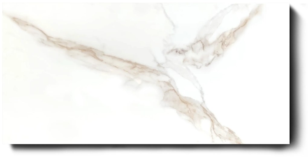 Gepolijste Vloertegel 60x120 Cm Marmerlook Cifre Luxe Pulido Diamond Gold RBT06