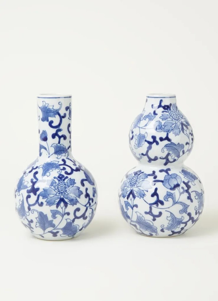 &Klevering Dutch Delight vaas 20 cm set van 2