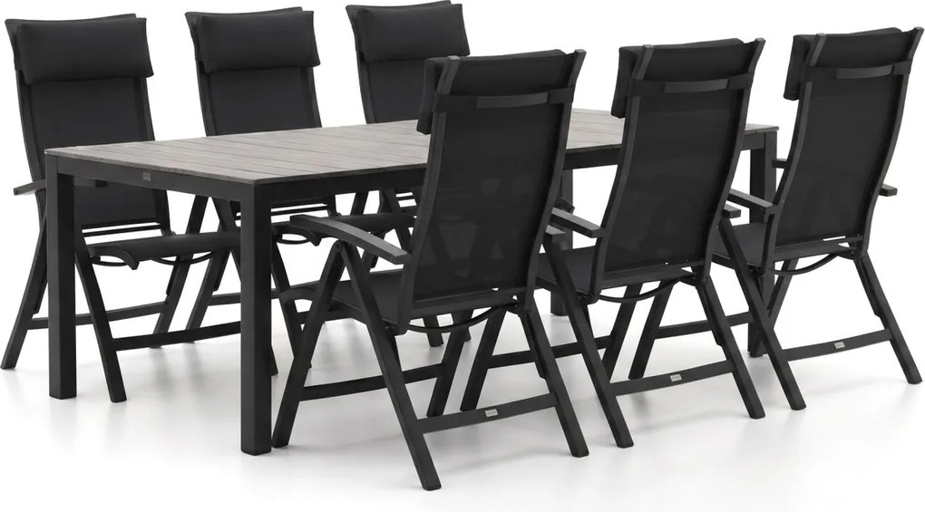Diningset Bellagio  | 6 personen | Tuinset polywood | 7-delig | Kees Smit Tuinmeubelen