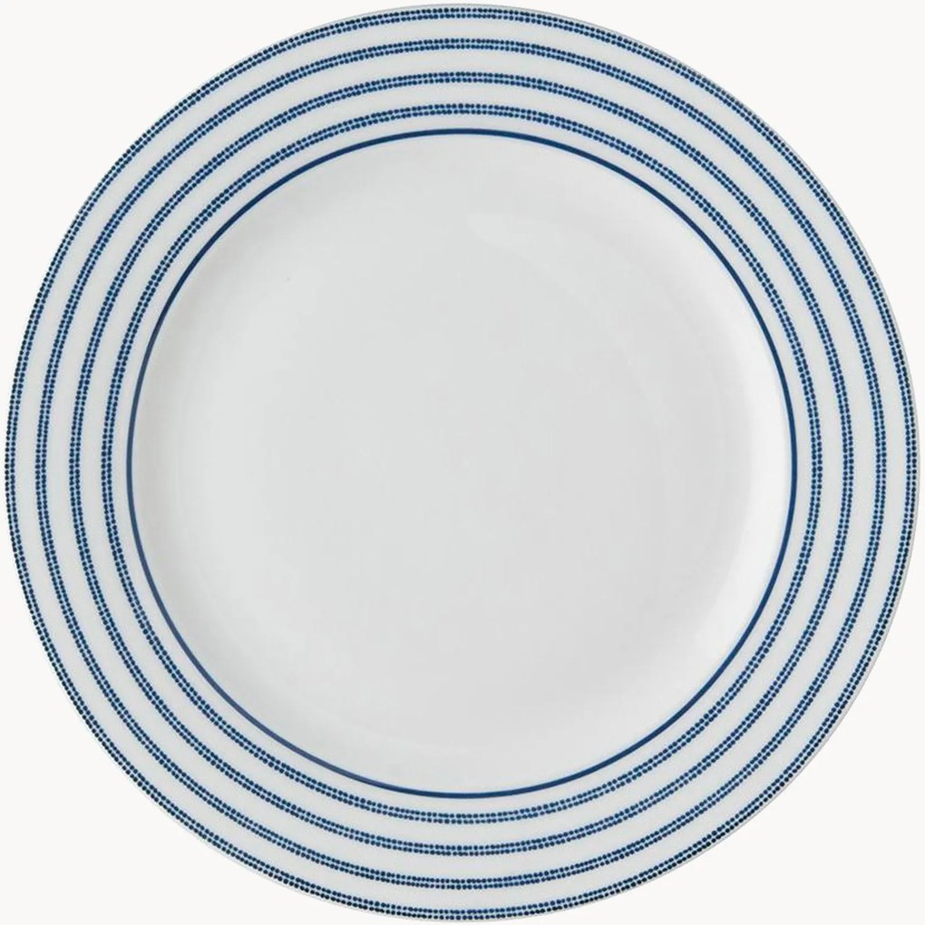 Dessertborden Candy Stripe van porselein, 4-delig