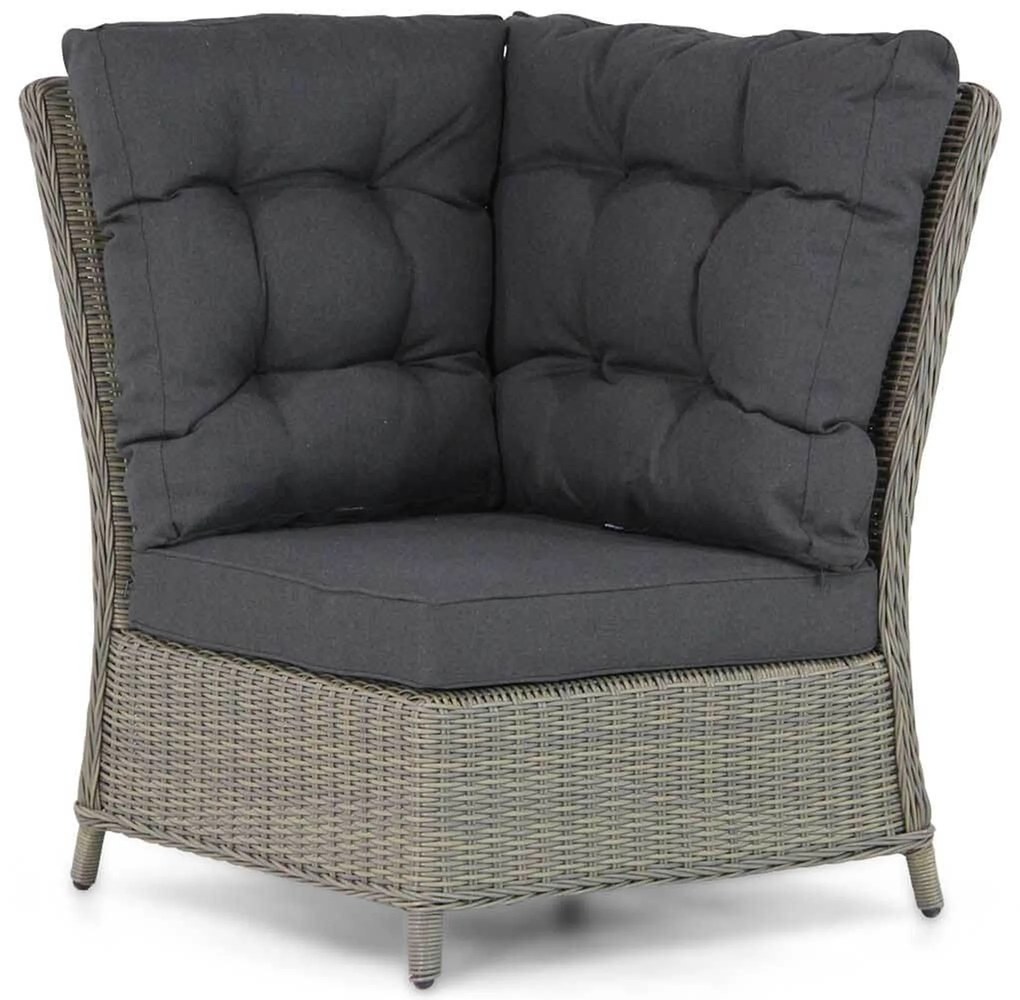 Hoek loungeset 5 personen Wicker Taupe  Garden Collections Chicago