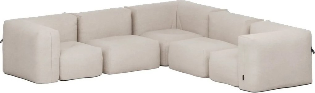 Soft Zitzak Outdoor 5 Seater Hoekbank - Kirra Sand