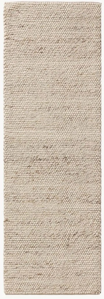 Handgeweven wollen hoogpolige loper Beads