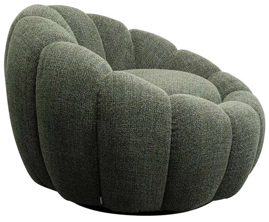 Kare Design Peppo Bloom Ronde Fauteuil Draaibaar Groen