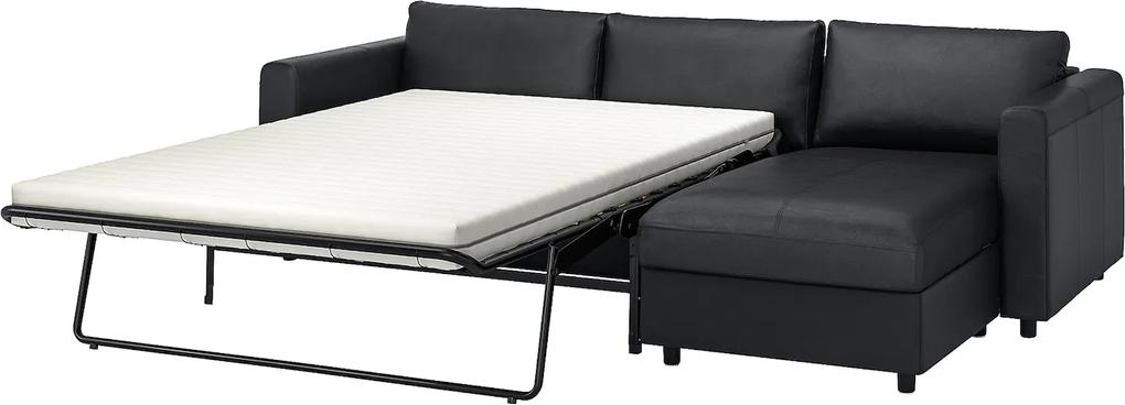 IKEA VIMLE 3-zits slaapbank Met chaise longue/grann/bomstad zwart - lKEA