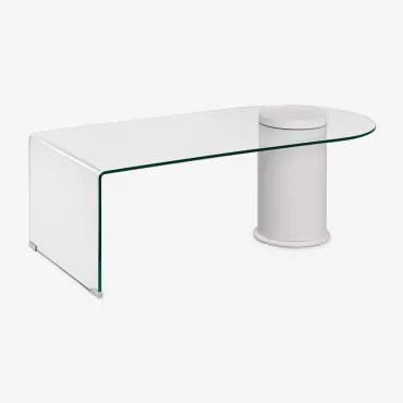 Salontafel 120x60 Cm Van Gehard Glas Soloy Transparant - Sklum