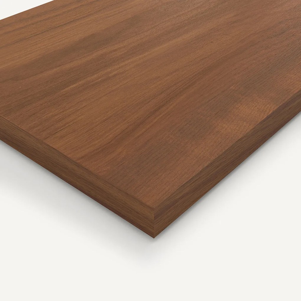 Set van 2 legplanken L60cm fineer notenhour, Johanez