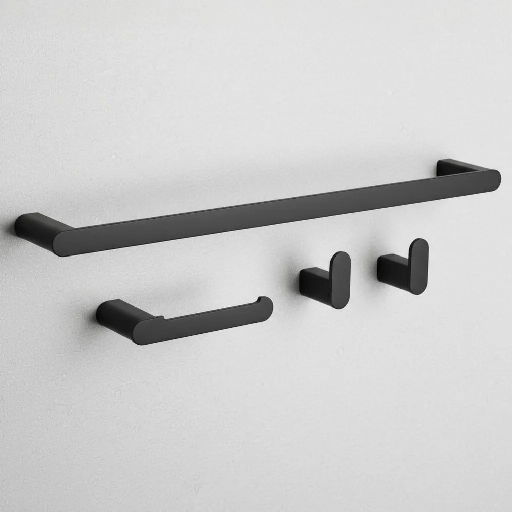 Badkameraccessoireset Mati Black 4-delig
