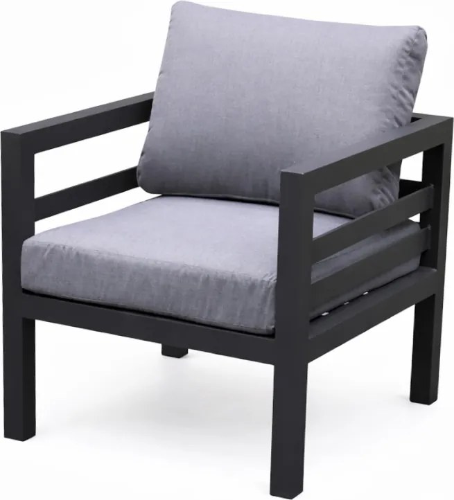 Fabri lounge tuinstoel aluminium antraciet