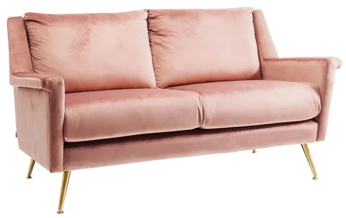 Kare Design San Diego Retro Bankje Roze Velvet