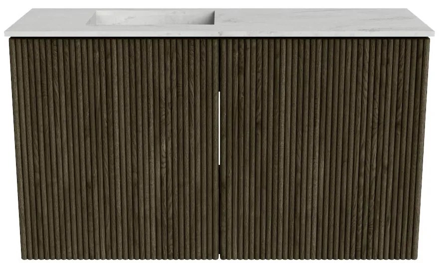 Mondiaz Joya DLux 70cm toiletmeubel shadow met wastafel faye links zonder kraangat opalo