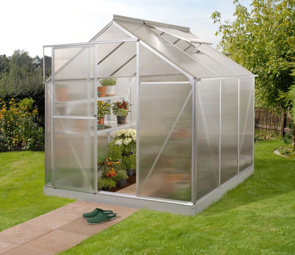 Vitavia Triton serre - 3,8m² - met 6 mm polycarbonaat - Aluminium