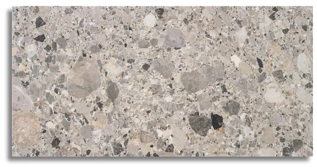 Vloertegel 60x120 Cm Terrazzo Animo Grijs N59