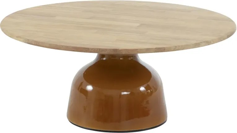 4 Seasons Outdoor June loungetafel caramel met rond blad Ø 80 cm SALE Loungetafel beige weerbestendig