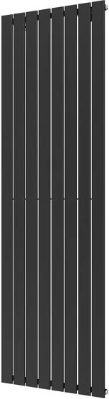 Plieger Cavallino designradiator enkel verticaal 2000x602mm 1395W zwart grafiet (black graphite) 7252726