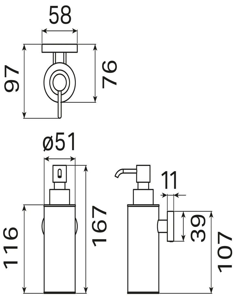 Haceka Gio zeepdispenser chroom