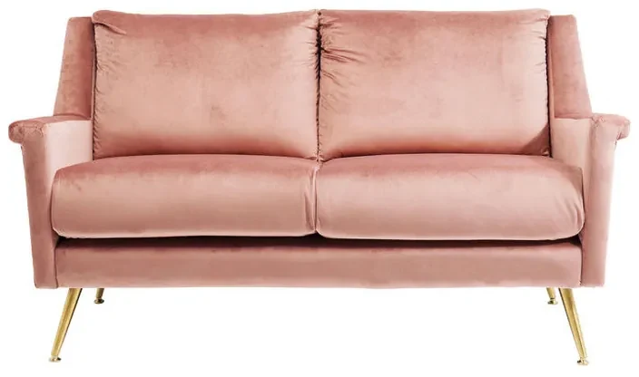 Kare Design San Diego Retro Bankje Roze Velvet