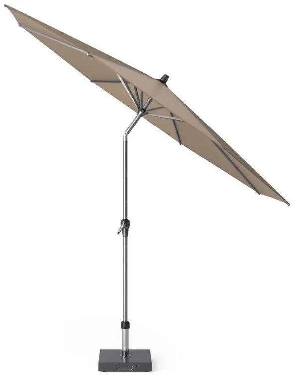 Riva parasol 300 cm rond taupe met kniksysteem