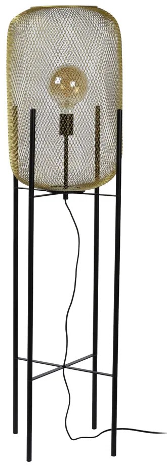 Lucide Mesh staande lamp 135cm 1x E27 goud mat