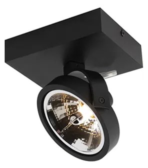 Design Spot / Opbouwspot / Plafondspot zwart verstelbaar 1-lichts incl. 1 x G9 - Go Design, Industriele / Industrie / Industrial, Modern G9 rond Binnenverlichting Lamp