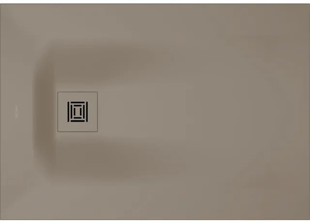 Duravit Sustano Douchebak - 100x70x3cm - Rechthoek - DuraSolid Greige mat 720272640000000