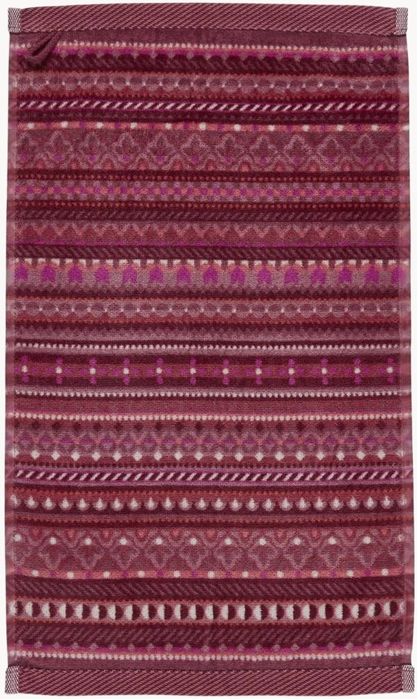 Gastendoek Geometric Print van velours & terrykatoen