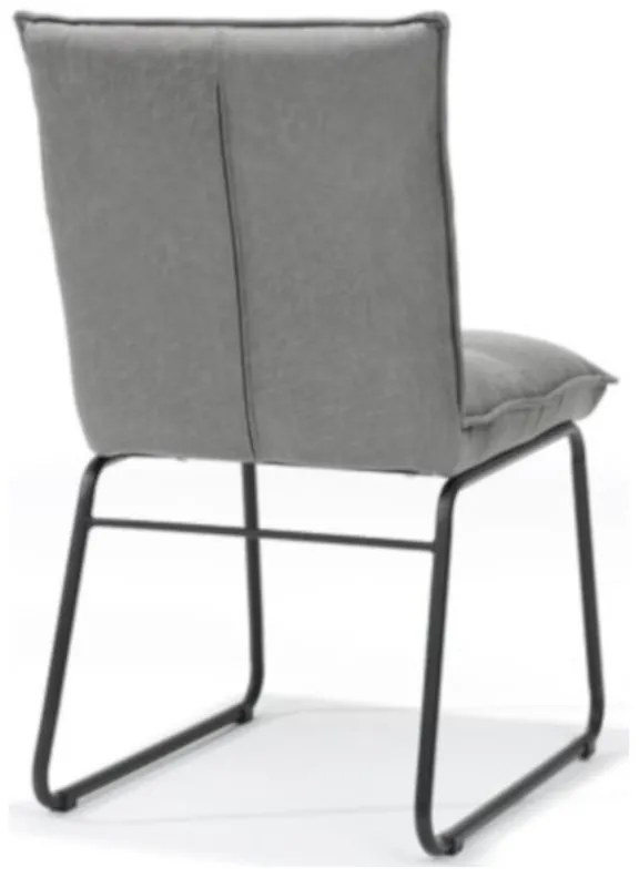 Eetkamerstoel - Soft - lederlook Missouri Grijs