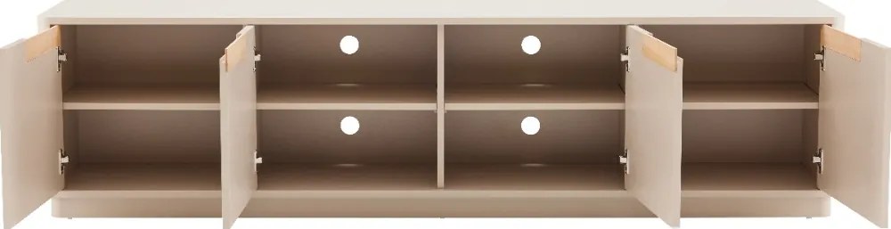 Mat Tv-meubel Grijsbeige - 200x40x51cm.