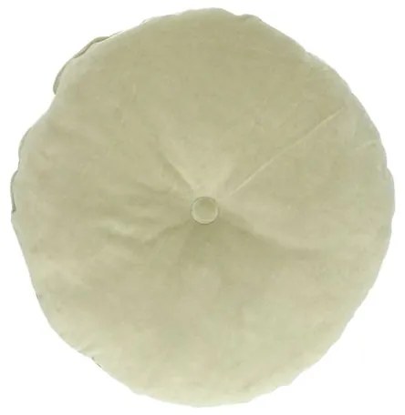 Velours kussen, bio-katoen, celadon, rond