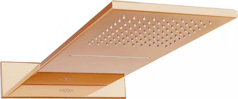 Mexen Waterfall slanke regendouche 50 x 22 cm, roségoud - 79190-60