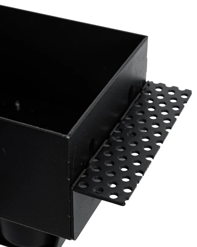 Set van 6 inbouwspots zwart GU10 70mm trimless - Oneon