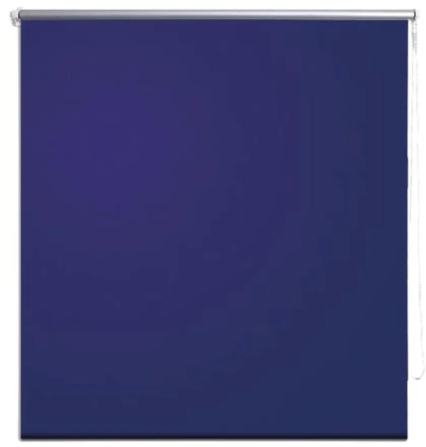 vidaXL Rolgordijn verduisterend 140 x 175 cm marineblauw