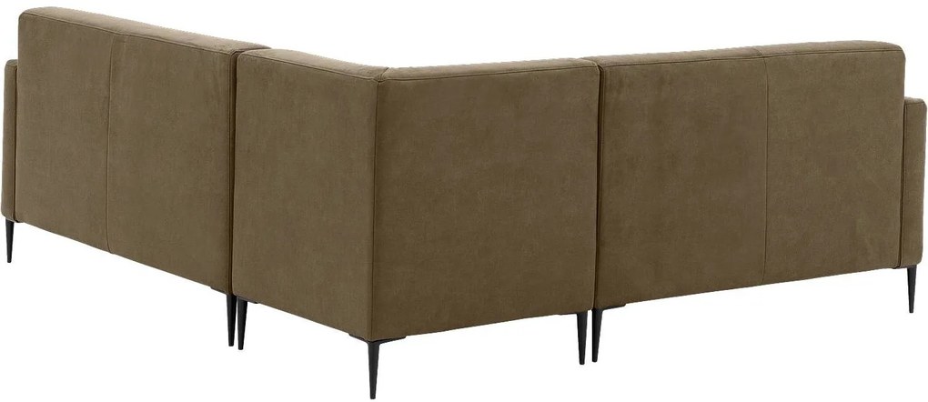 Goossens Key West groen, micro leer, 2-zits, modern design