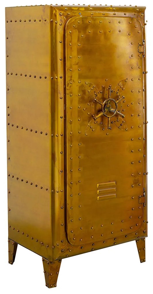 Kare Design Locker Gold Gouden Kluiskast Vintage Metaal - 66x57x152cm.