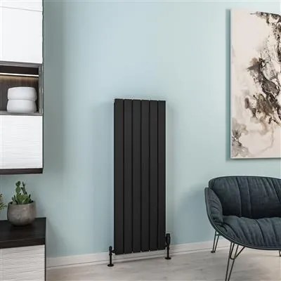 Eastbrook Hadleigh radiator 40x120cm aluminium 1169W zwart mat