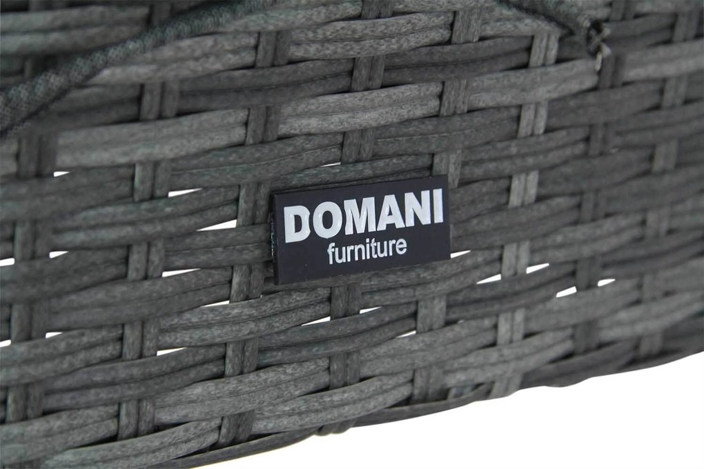Tuinset 6 personen 160 cm Wicker Grijs Domani Furniture Albergo/Weston