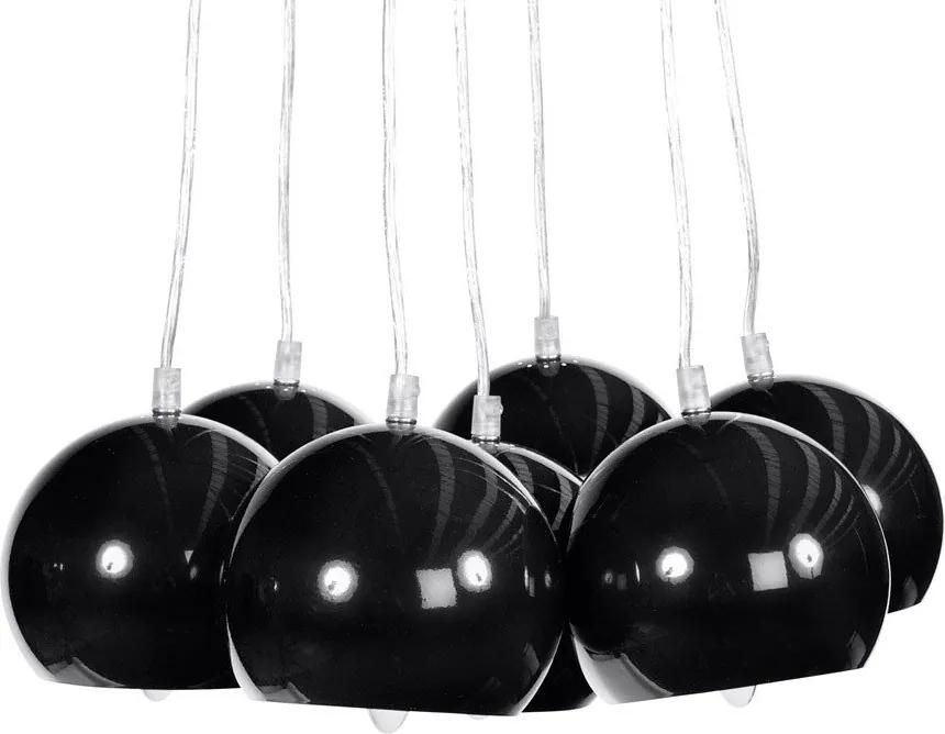 24Designs Hanglamp Seven - Zwarte Bollen
