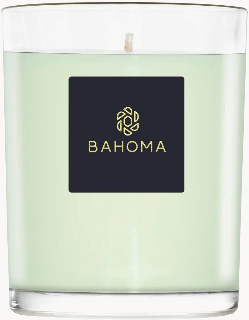 Handgemaakte geurkaars (eerste roos & amberhout)