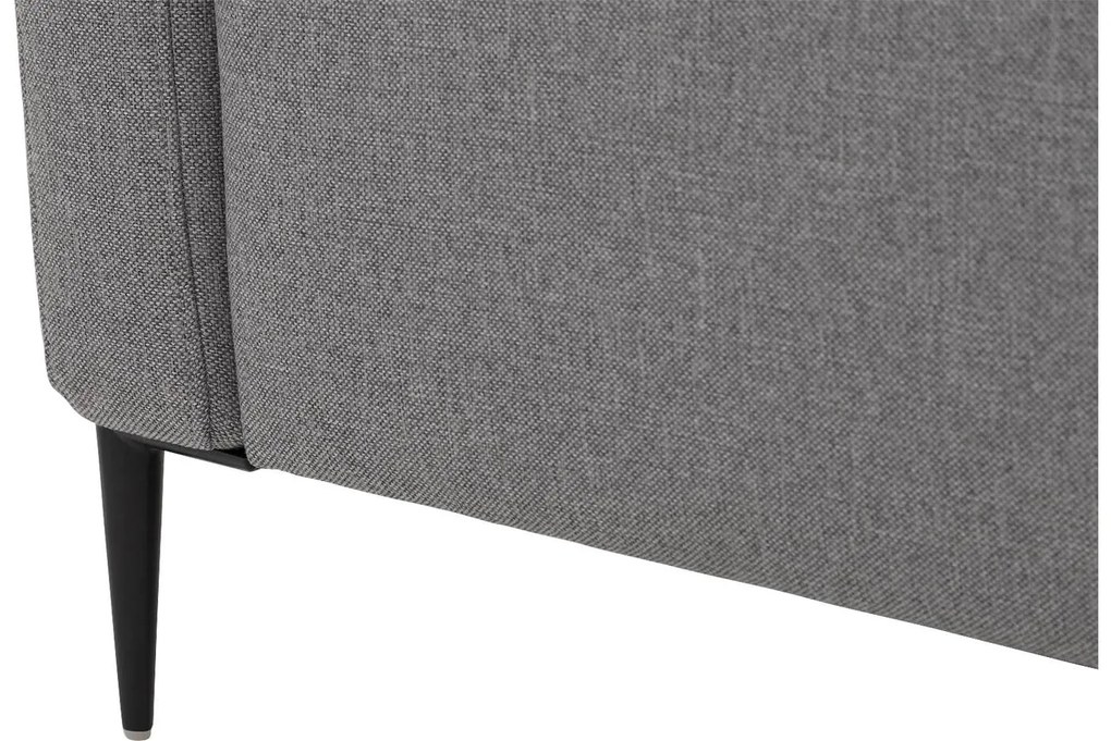 Goossens  Key West grijs, stof, 3-zits, modern design